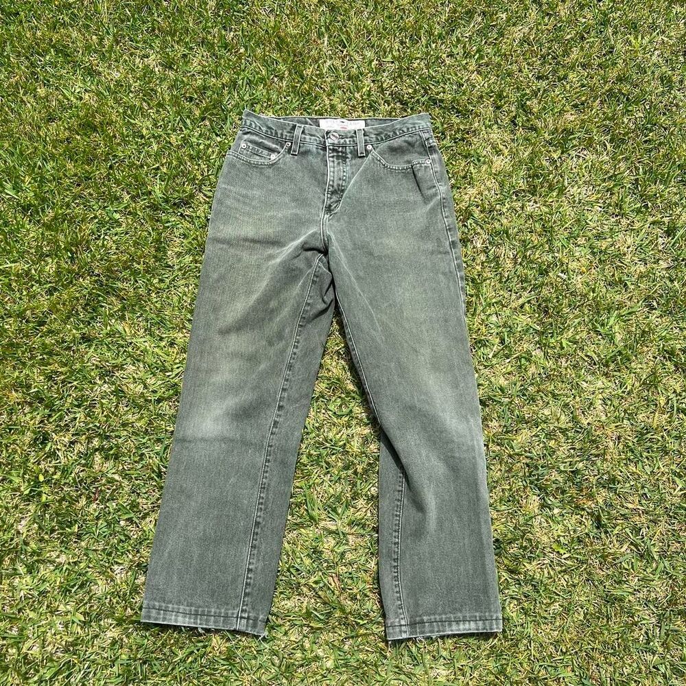 Guess 90s Classic Fit Straight leg jeans Olive Mens size 30 30